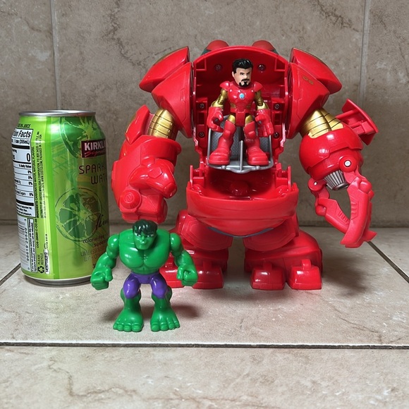 2014 Playskool Heroes Marvel SuperHero Adventures Stark Tech Armor Action Figure - Picture 2 of 3